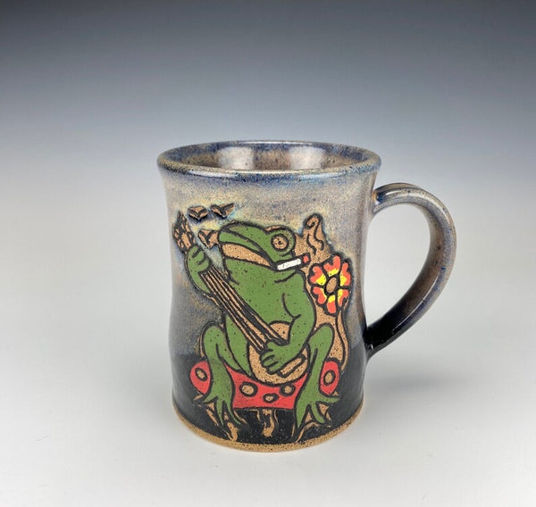 Frog Banjo Mug Black